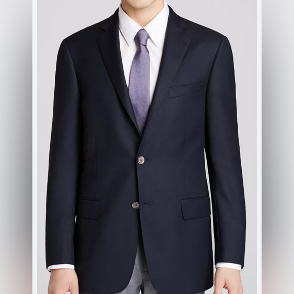 Classic Datk Grey 2 Button Men's Suit Jacket